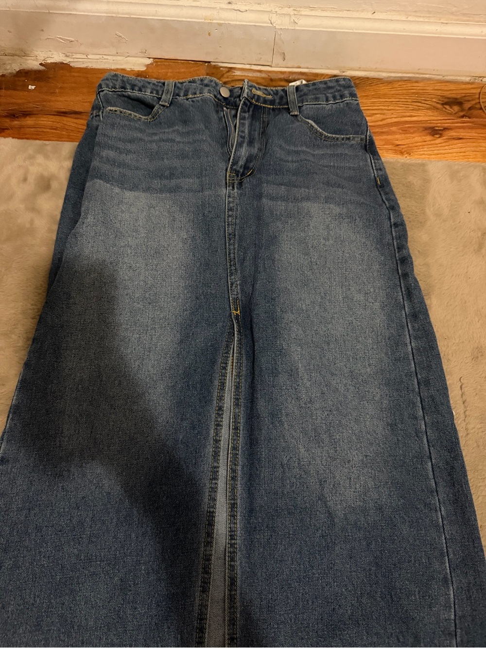 Classic High-Rise Blue Denim Jeans for Women
